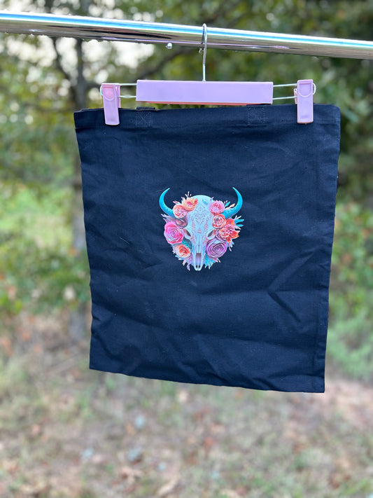 Cow Skull Tote Bag