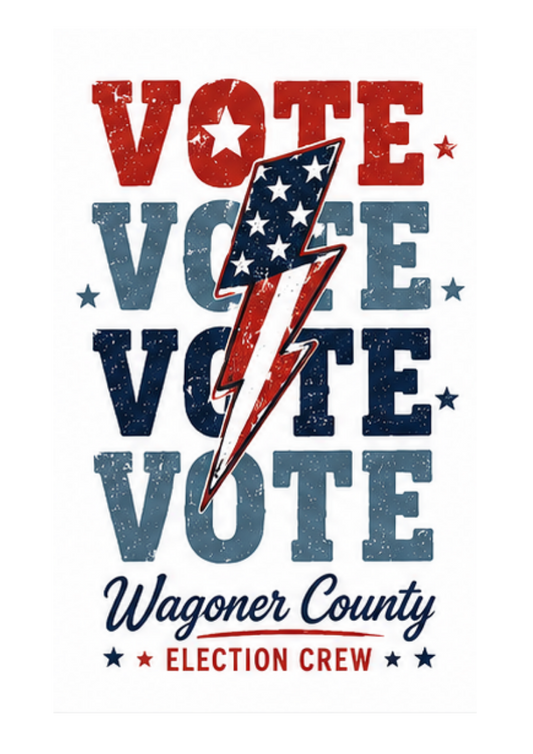 Vote Red White and Blue Lighting Bolt Pride